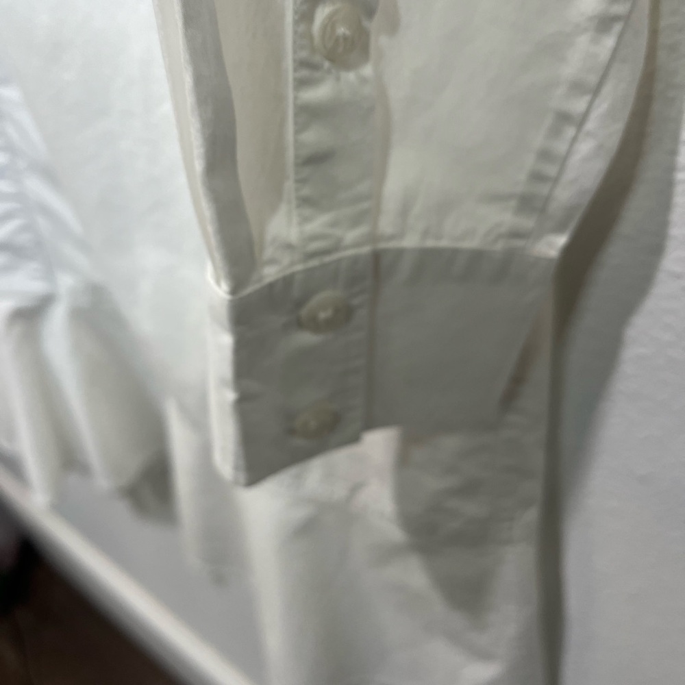 DRAPER JAMES TULIP WHITE COTTON SHIRT DRESS SIZE 4 - Picture 8 of 16